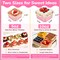 50 Pcs Mini Cake Pans with Lids and Spoons Aluminum Foil Mini Square Baking Cups with Lids Disposable Ramekins Cake Pans Dessert Cups for Wedding Mothers Day Gifts Party Favors(Pink,5oz)